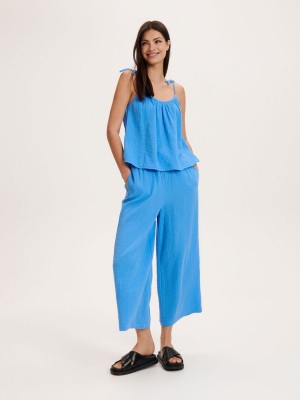 Reserved Pamuklu top Mavi | KFWT24683