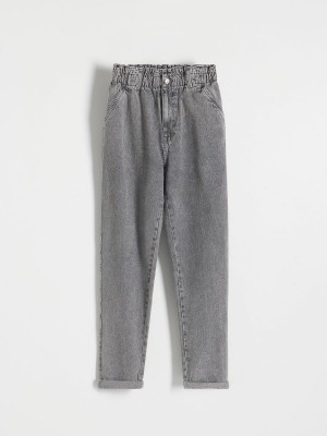 Reserved Paperbag jeans Açık Gri | GTXO41983