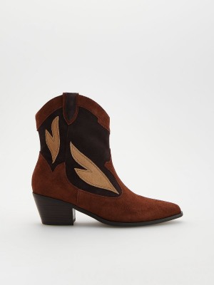 Reserved Patterned cowboy boots Renkli | FWKC12869