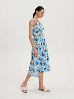 Reserved Patterned skirt Renkli | TALI01925
