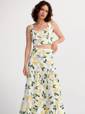 Reserved Patterned top Renkli | RQBD63285