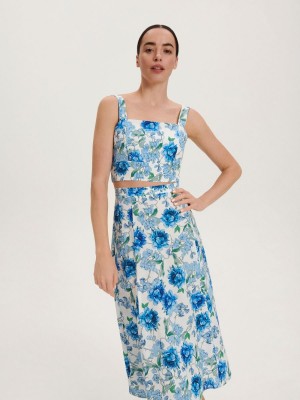Reserved Patterned top Renkli | SNTM32748