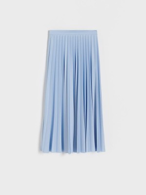 Reserved Pileli skirt Mavi | GLMW51402