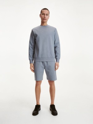 Reserved Plain cotton rich sweatshirt Açık Gri | XUEI48650