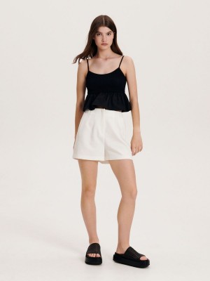 Reserved Plain shorts Ivory | STZO50927