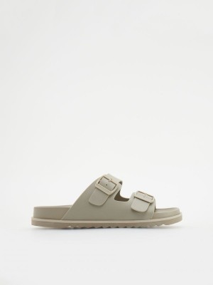 Reserved Plain sliders Bej Rengi | HUZN78521