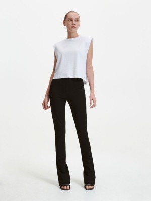 Reserved Plain trousers Siyah | PQNU13546