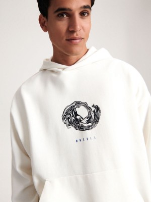 Reserved Printed sweatshirt Ivory | GYFN30214