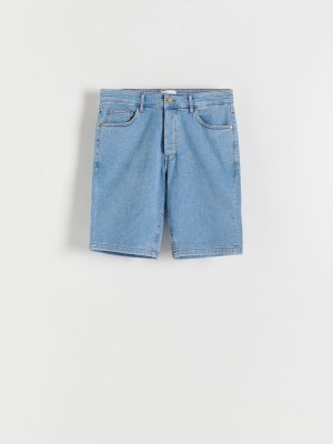 Reserved Regular denim shorts Mavi | XRZM64238