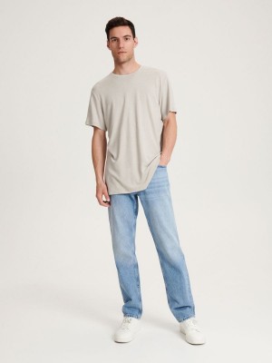 Reserved Regular fit T-shirt Bej Rengi | JXEI73820