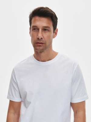 Reserved Regular fit T-shirt Beyaz | EJPN74983