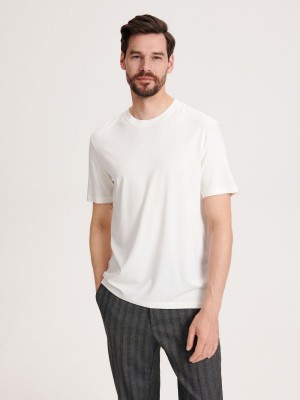 Reserved Regular fit T-shirt Ivory | OCIB86491