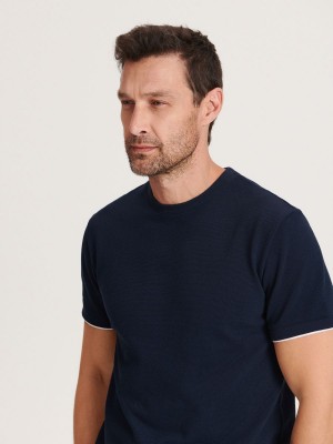 Reserved Regular fit T-shirt Lacivert | ZFNM09326