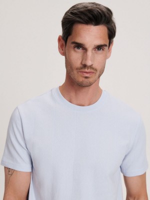 Reserved Regular fit T-shirt Mavi | ILHR94628
