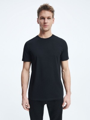 Reserved Regular fit T-shirt Siyah | OWRY81746
