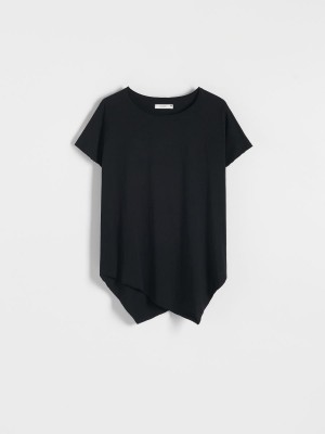 Reserved Regular fit T-shirt Siyah | ZFVL38097