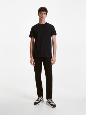 Reserved Regular fit T-shirt Siyah | ZXPU05436