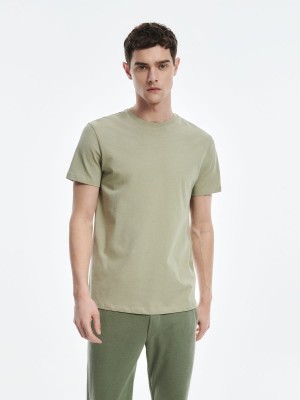 Reserved Regular fit T-shirt Yeşil | SKHQ45392