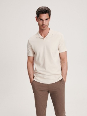 Reserved Regular fit polo shirt Bej Rengi | DTES08274