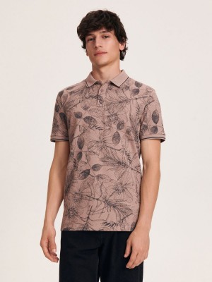 Reserved Regular fit polo shirt Bej Rengi | WKJD80675
