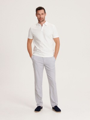 Reserved Regular fit polo shirt Beyaz | WNXV87961