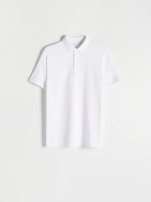 Reserved Regular fit polo shirt Beyaz | XLZV30185