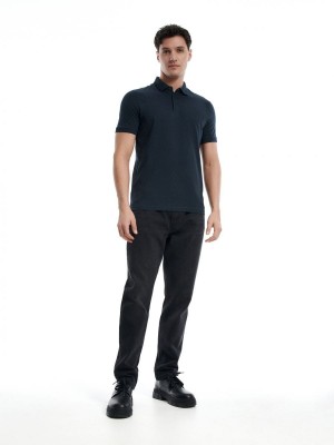 Reserved Regular fit polo shirt Lacivert | UMXT52940