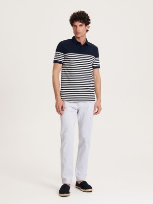 Reserved Regular fit polo shirt Lacivert | ZRBO25679