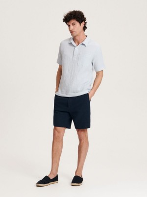 Reserved Regular fit polo shirt Mavi | AKQZ91026
