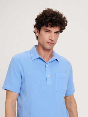 Reserved Regular fit polo shirt Mavi | DQBR10254