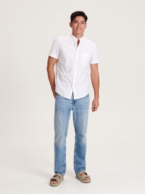 Reserved Regular fit shirt Beyaz | CBAX76325