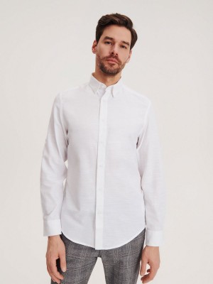 Reserved Regular fit shirt Beyaz | DJUO23806