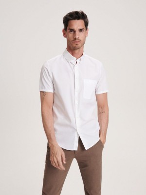 Reserved Regular fit shirt Beyaz | KJUD53819