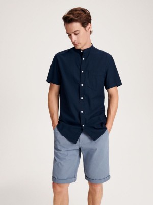Reserved Regular fit shirt Lacivert | WKVR56832