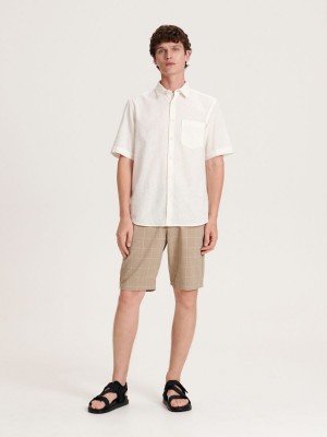 Reserved Regular shorts Bej Rengi | PLYJ51749