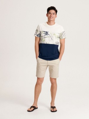 Reserved Regular shorts Bej Rengi | QAPY97405