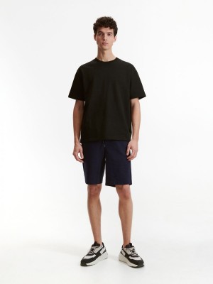 Reserved Regular shorts Lacivert | ZKJD29018
