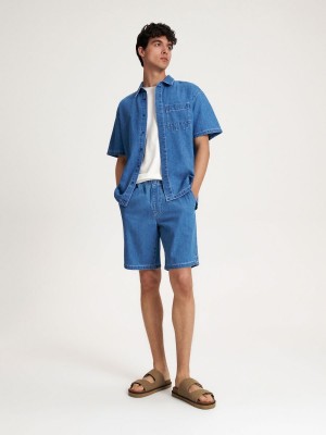 Reserved Regular shorts Mavi | WYXU68513