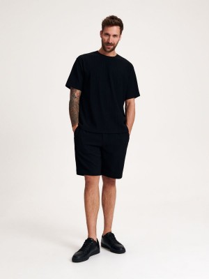 Reserved Regular shorts Siyah | OZJK35981