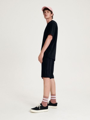 Reserved Regular shorts Siyah | SWGJ63541