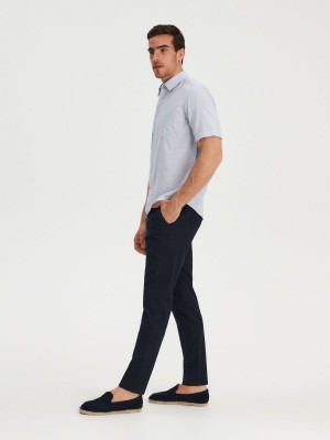 Reserved Regular trousers Lacivert | KCTX03459