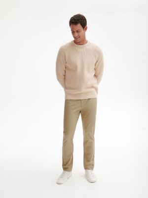 Reserved Round neck jumper Bej Rengi | PAVH87945