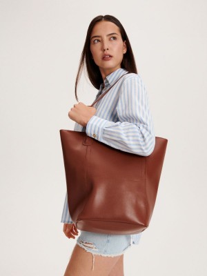 Reserved Shopper bag Kahverengi | BJEQ71863