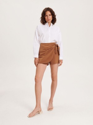 Reserved Skort Kahverengi | ZTVS72408