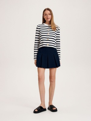 Reserved Skort Lacivert | HVDM96581