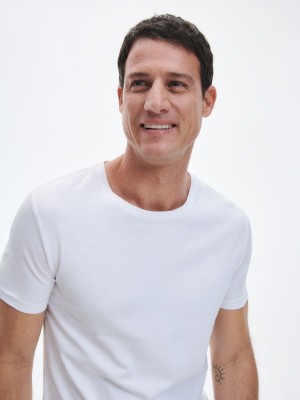 Reserved Slim fit T-shirt Beyaz | ICHN63287