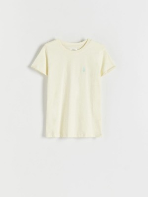 Reserved Slim fit T-shirt Yeşil | WMDZ45869