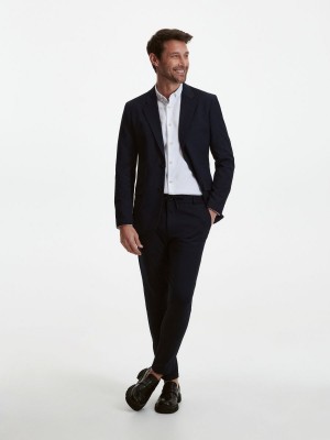Reserved Slim fit blazer Lacivert | ZUQH51049