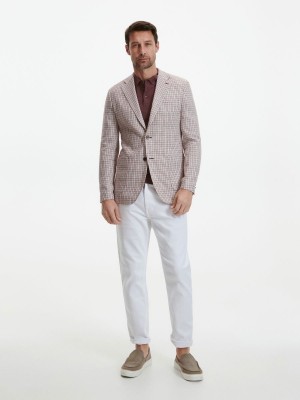 Reserved Slim fit blazer Mor | MSQA95364