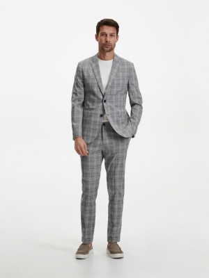 Reserved Slim fit check blazer Renkli | BATD27589